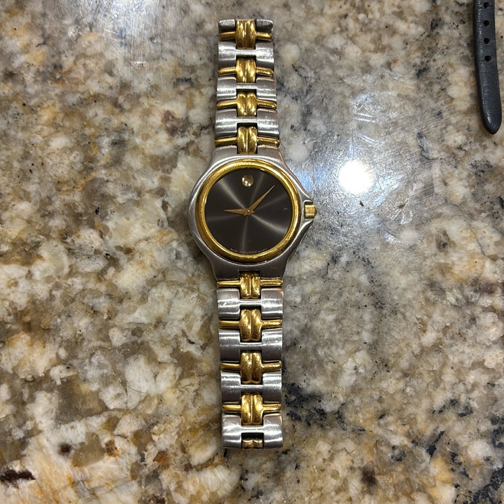 Movado watch two tone